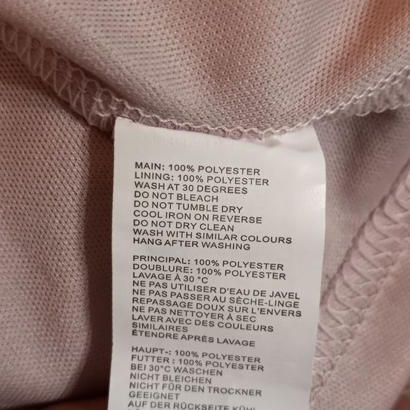 Boohoo Floral Print Belted Skater Dress Pleated Sleeve Size 12 Pink NWT - Picture 8 of 13